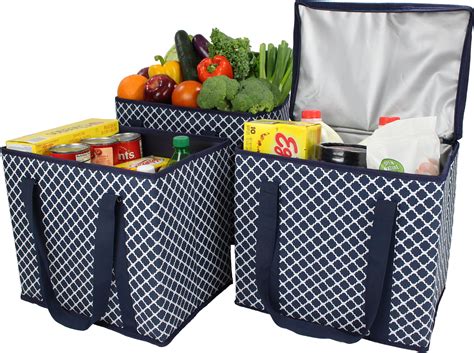 reusable zippered insulated shopping bags.